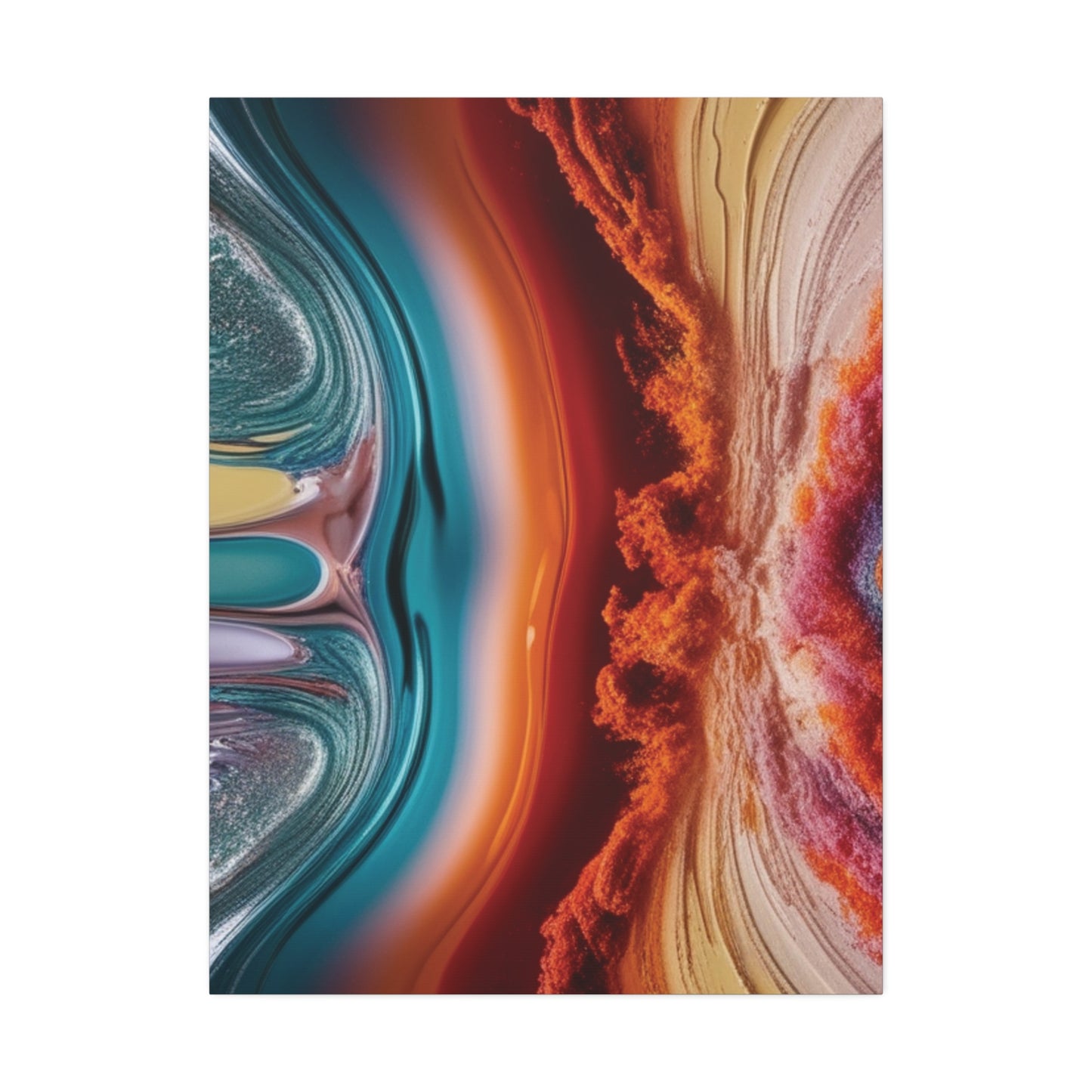 Stunning Abstract Canvas Art - 15" Stretched Wall Decor