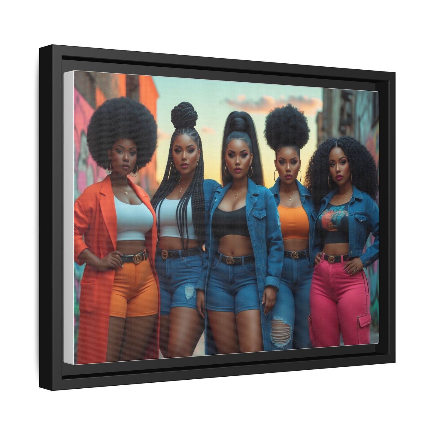 Matte Canvas, Framed (Multi-color)