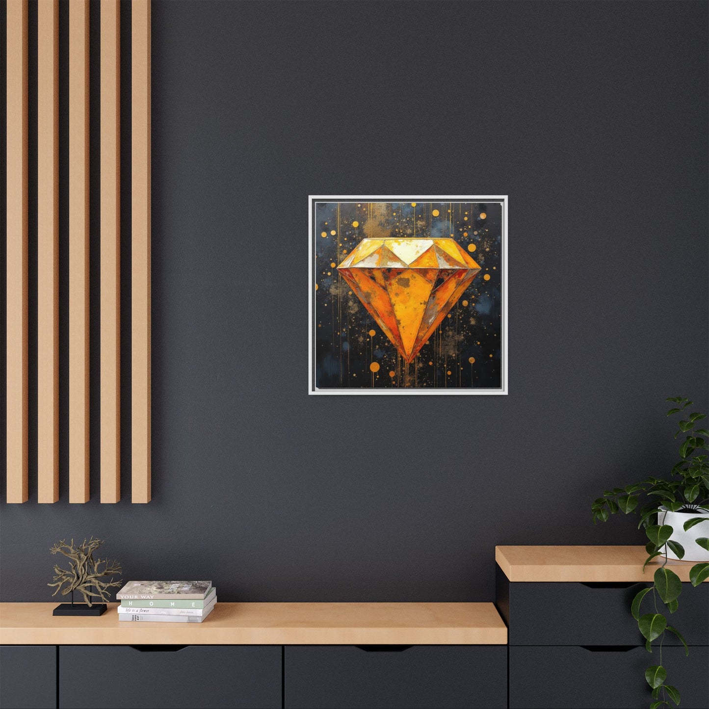 Matte Canvas, Framed (Multi-color)