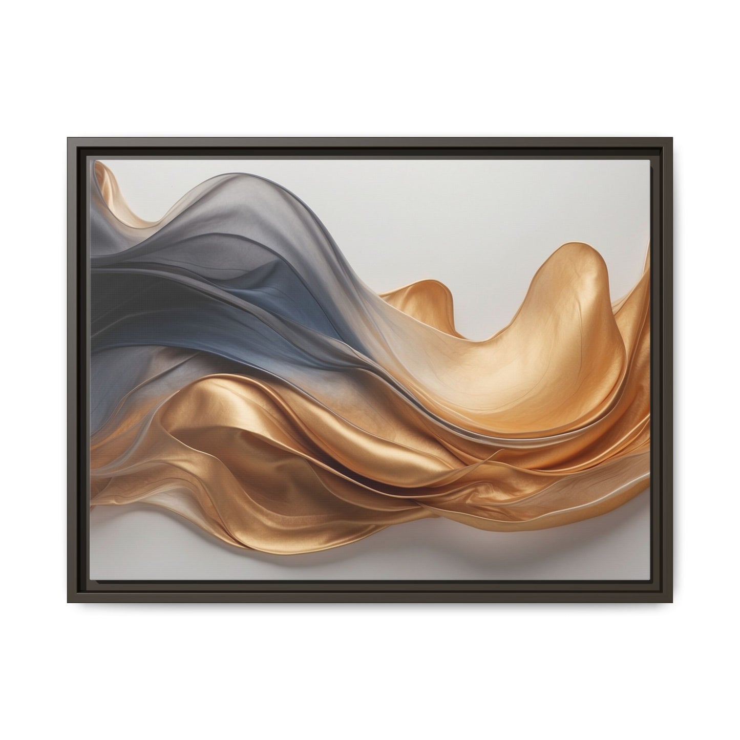 Abstract Matte Canvas Art Print - Framed Multi-color Wall Decor