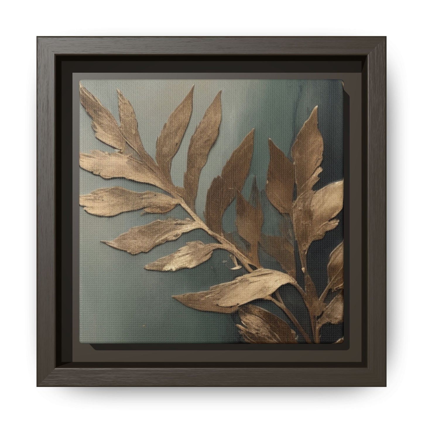 luxury Gold Leaf Framed Canvas Art - Multi-color Home Decor