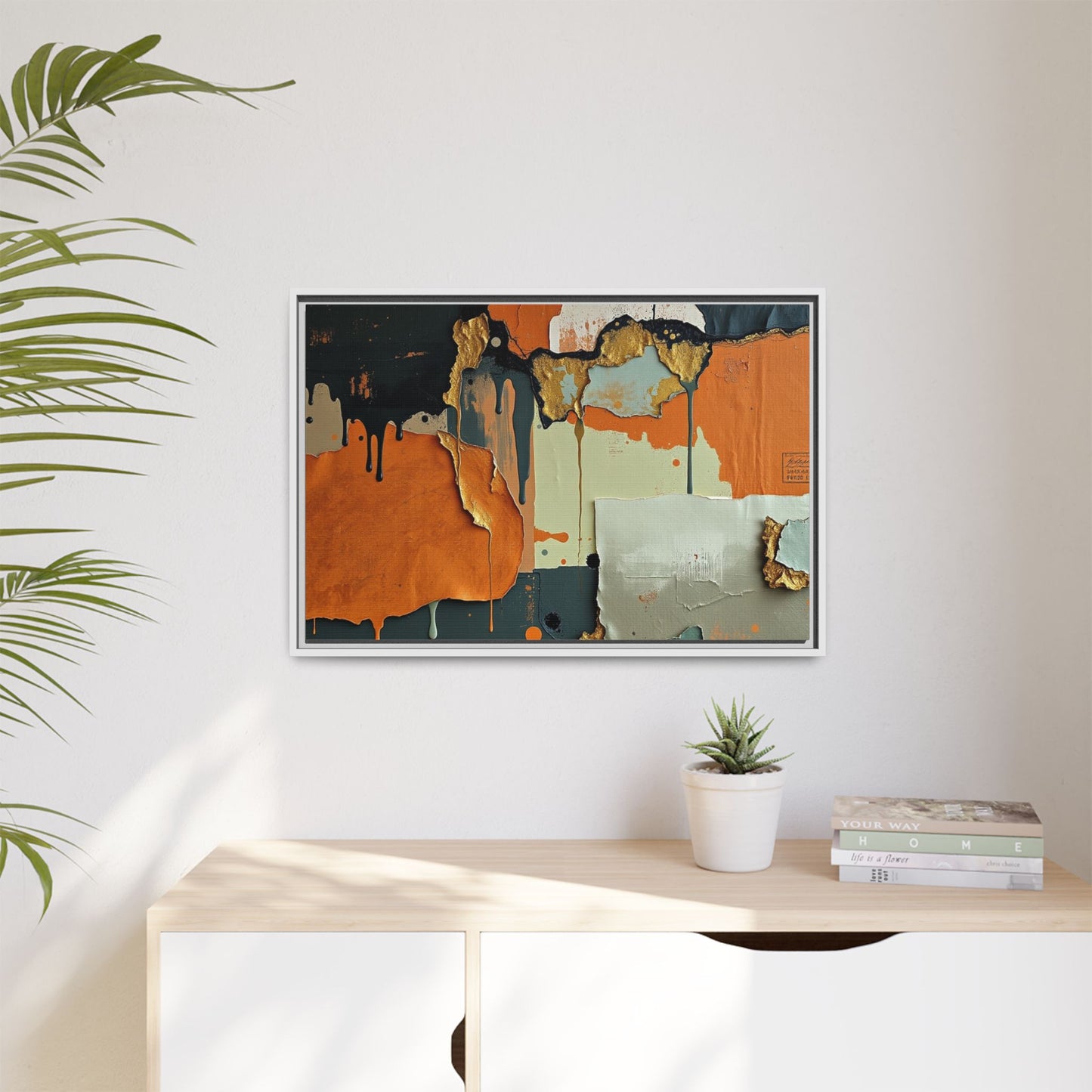 Matte Canvas, Framed (Multi-color)