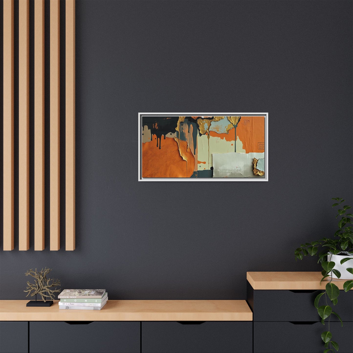 Matte Canvas, Framed (Multi-color)
