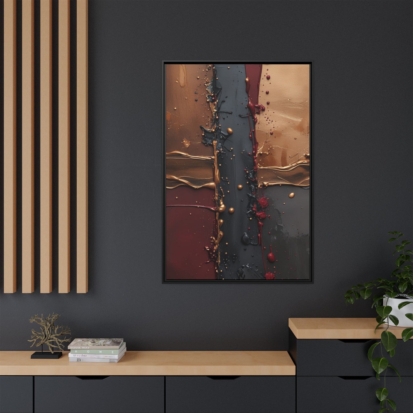 Matte Canvas, Framed (Multi-color)