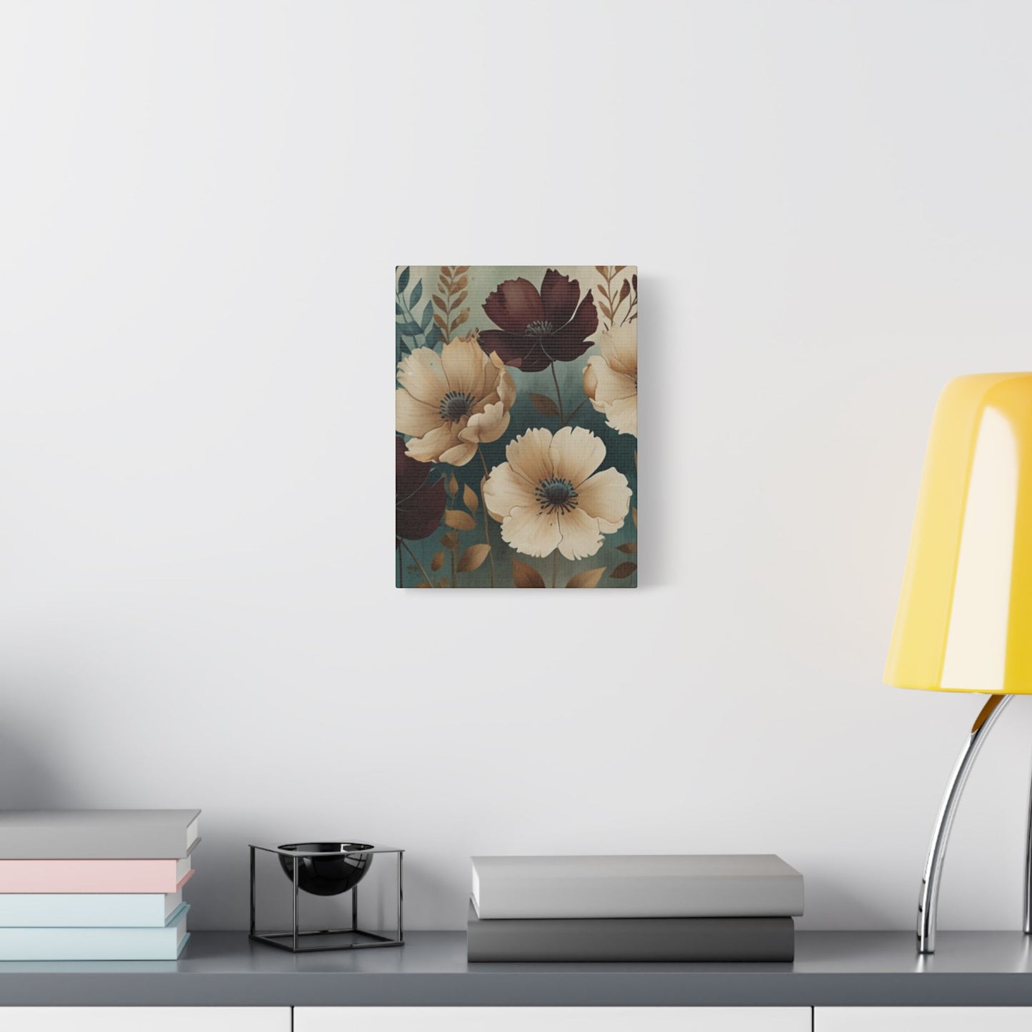Floral Satin Canvas Art | Nature-Inspired Wall Décor