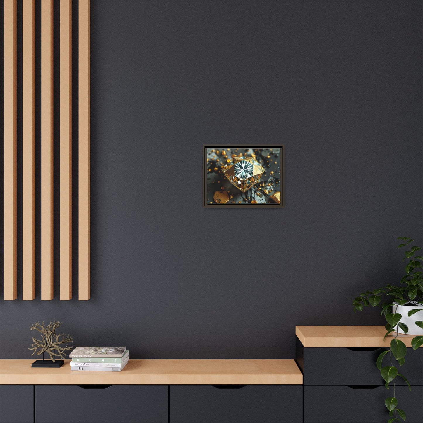 Matte Canvas, Framed (Multi-color)