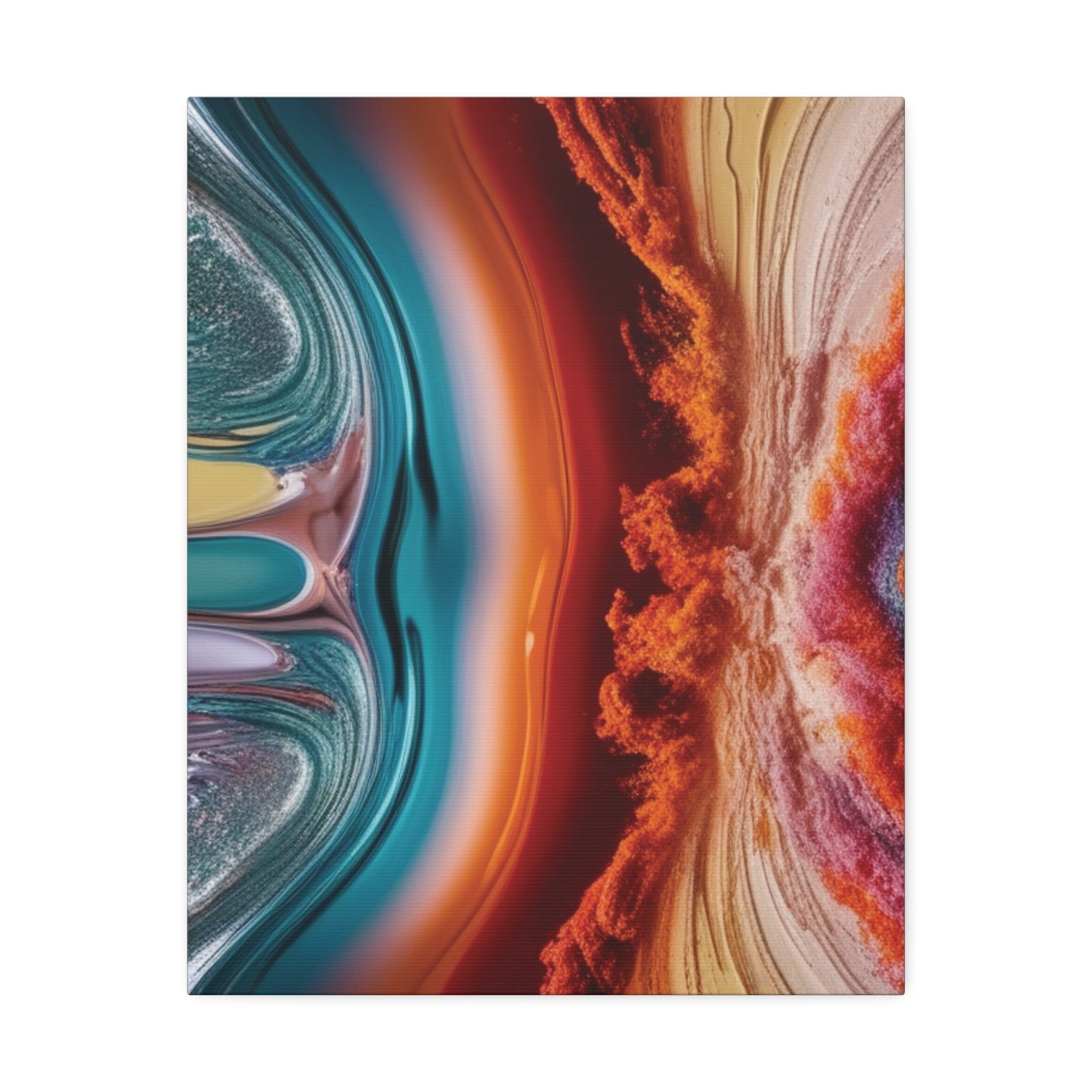 Stunning Abstract Canvas Art - 15" Stretched Wall Decor