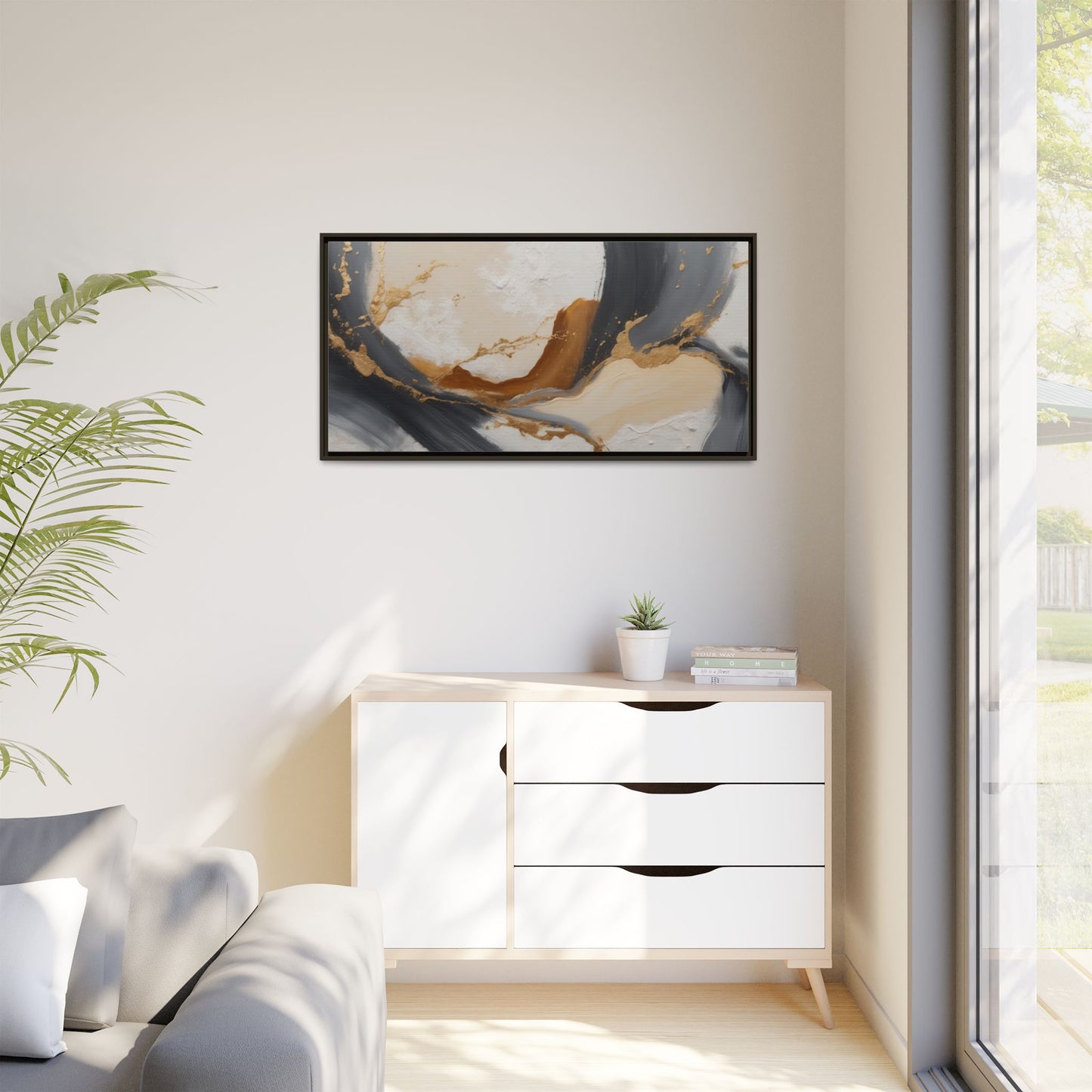 Matte Canvas, Framed (Multi-color)