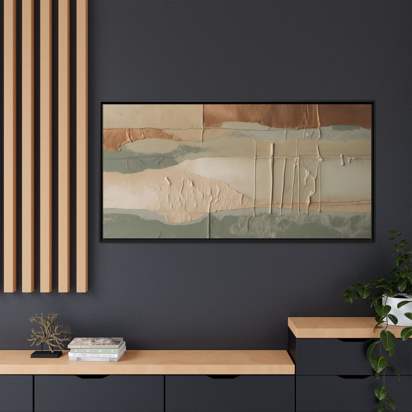 Matte Canvas, Framed (Multi-color)