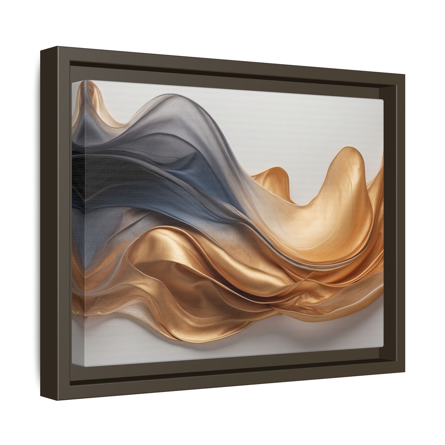 Abstract Matte Canvas Art Print - Framed Multi-color Wall Decor