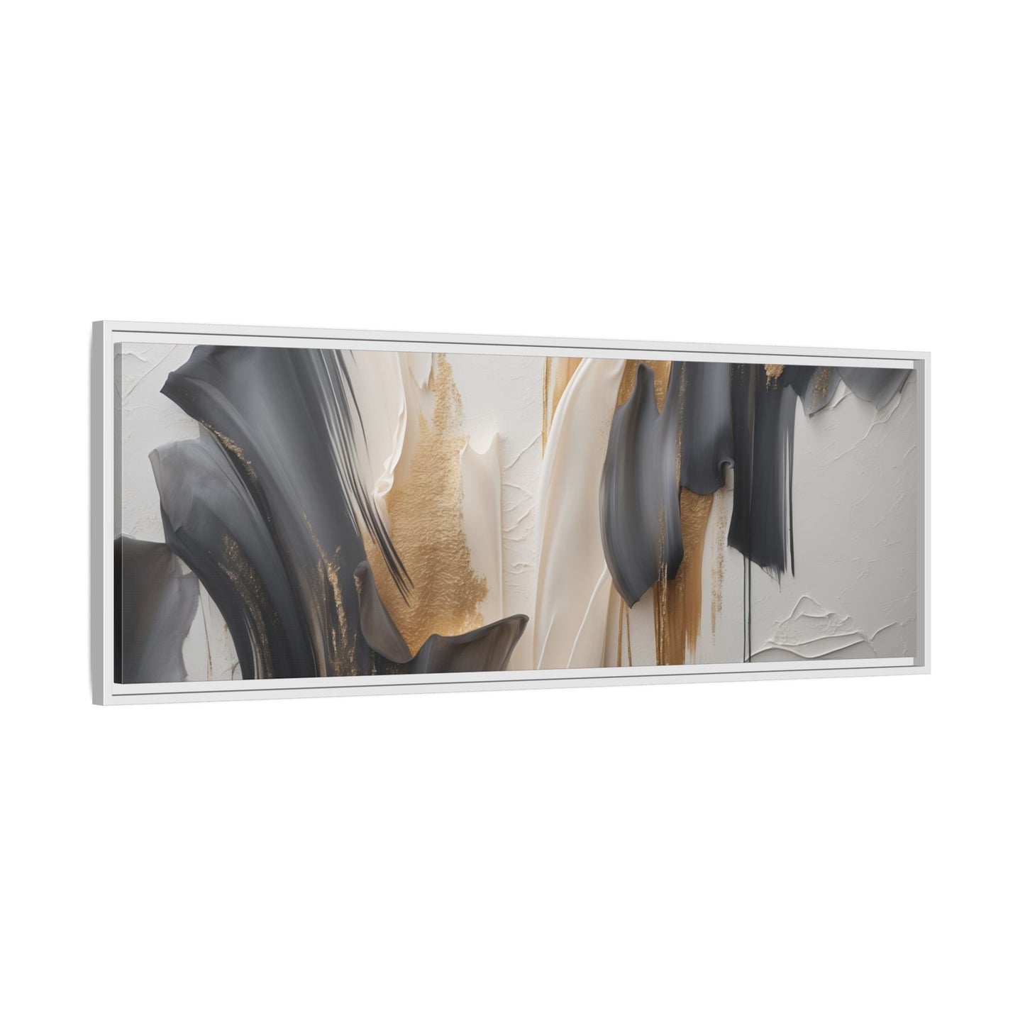 Abstract Multi-Color Framed Canvas Art - Modern Home Decor