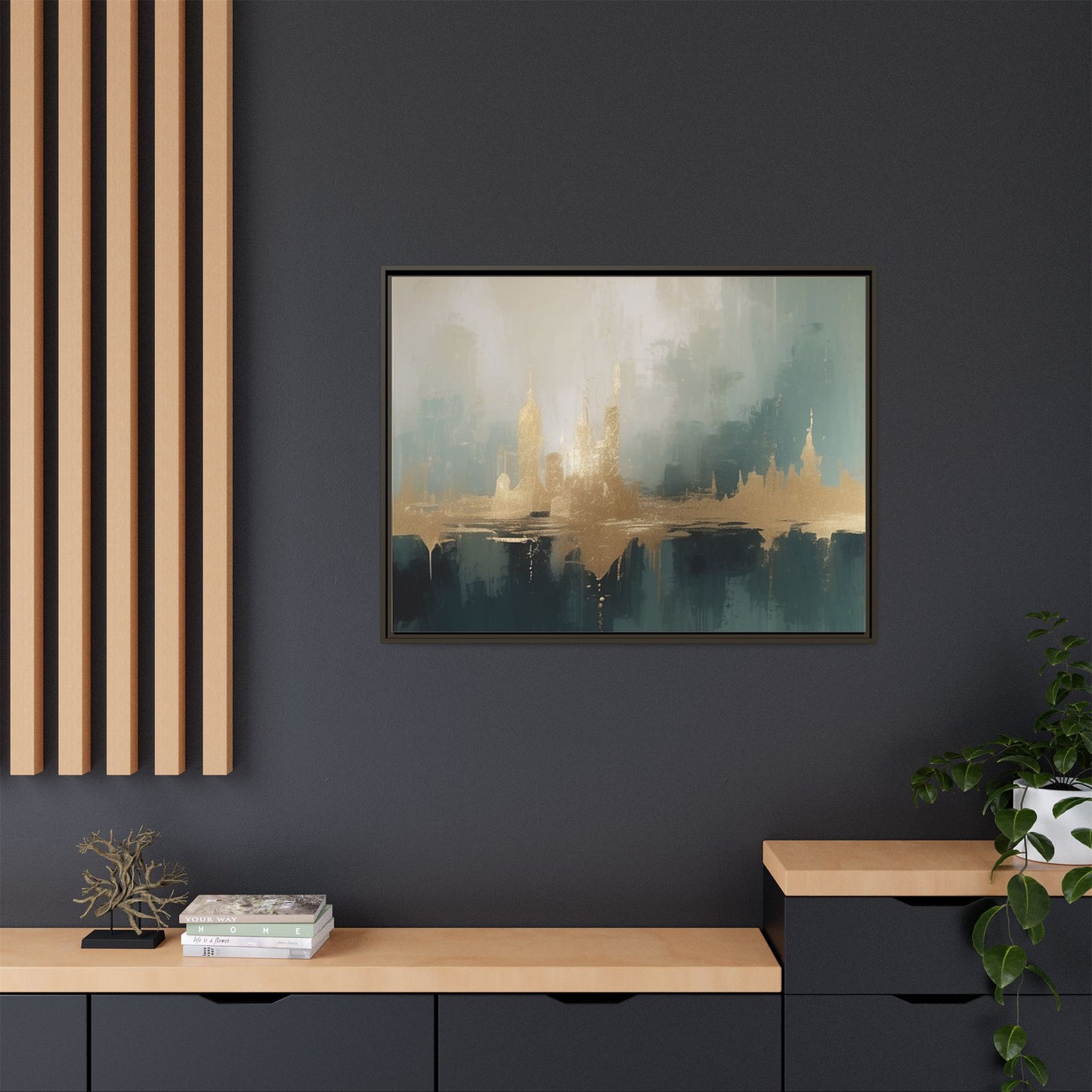 Matte Canvas, Framed (Multi-color)