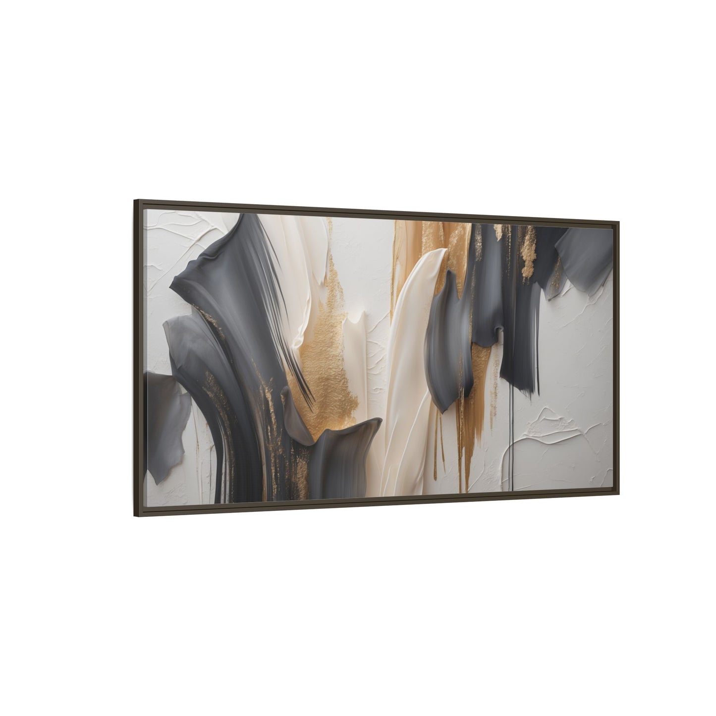 Abstract Multi-Color Framed Canvas Art - Modern Home Decor