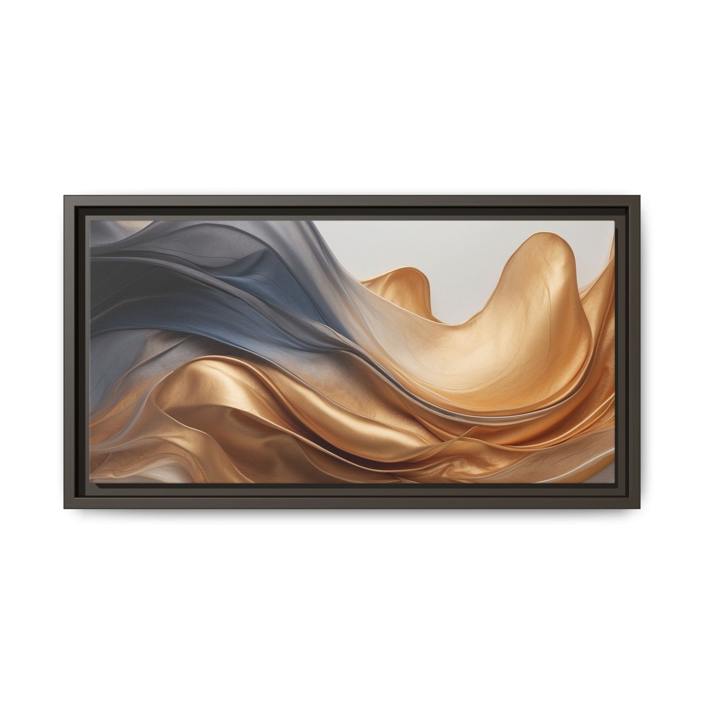 Abstract Matte Canvas Art Print - Framed Multi-color Wall Decor