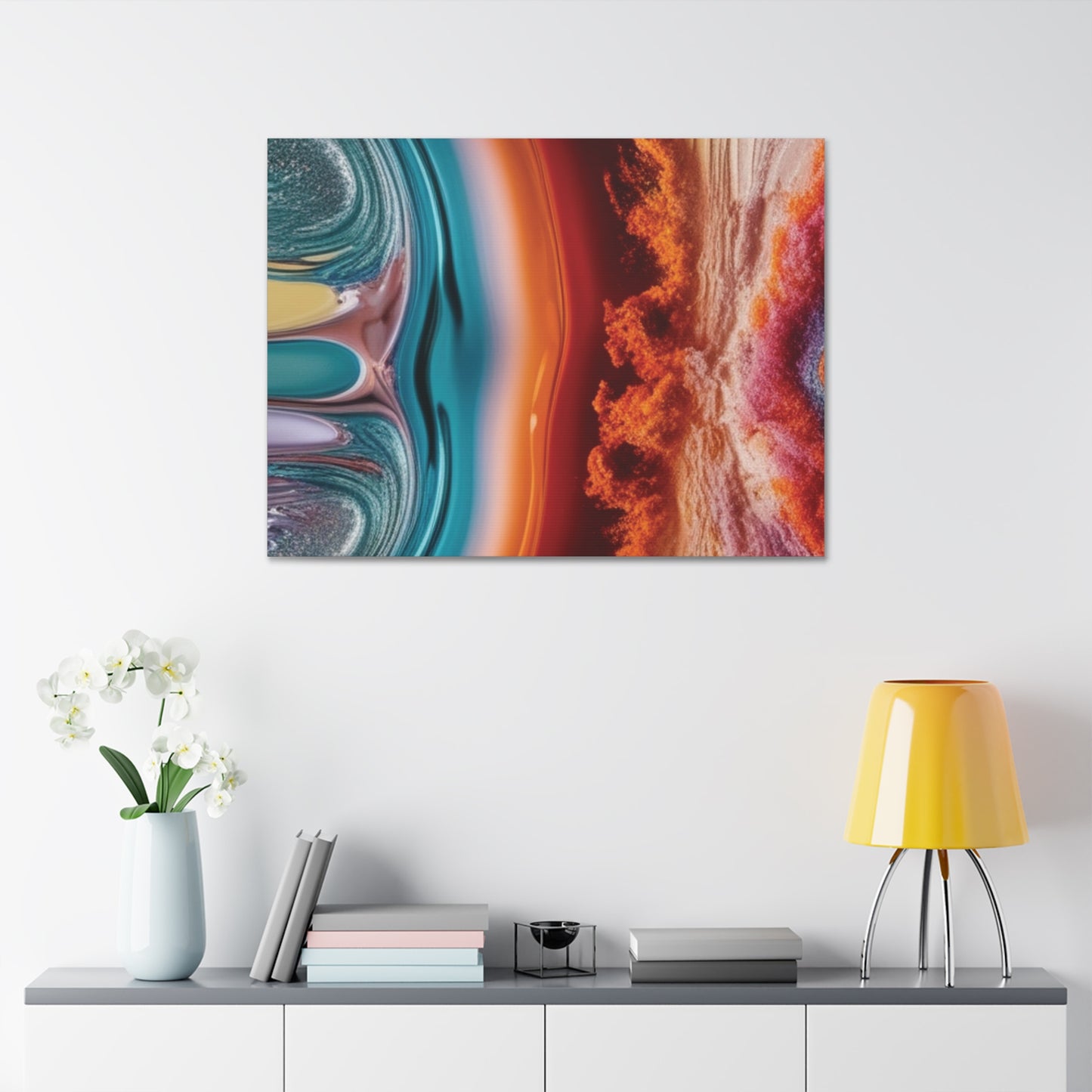 Stunning Abstract Canvas Art - 15" Stretched Wall Decor