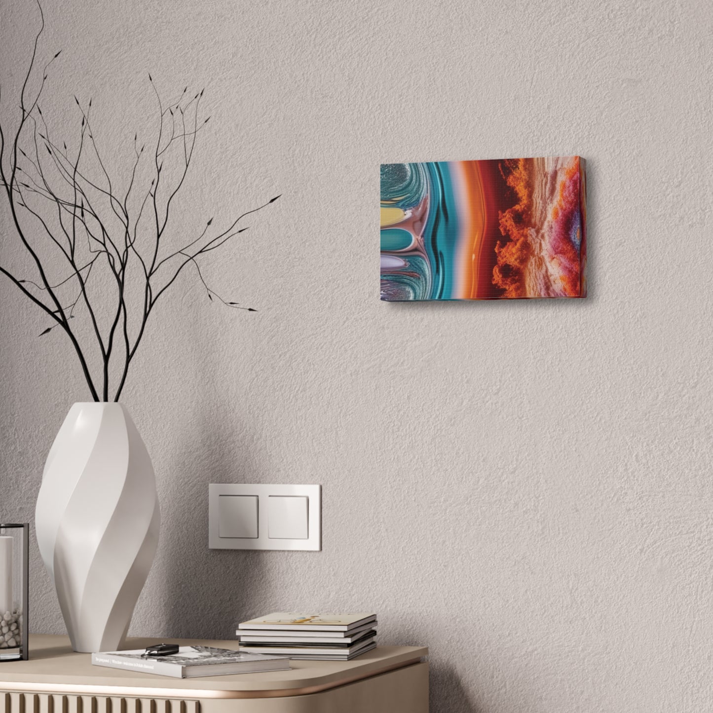 Stunning Abstract Canvas Art - 15" Stretched Wall Decor