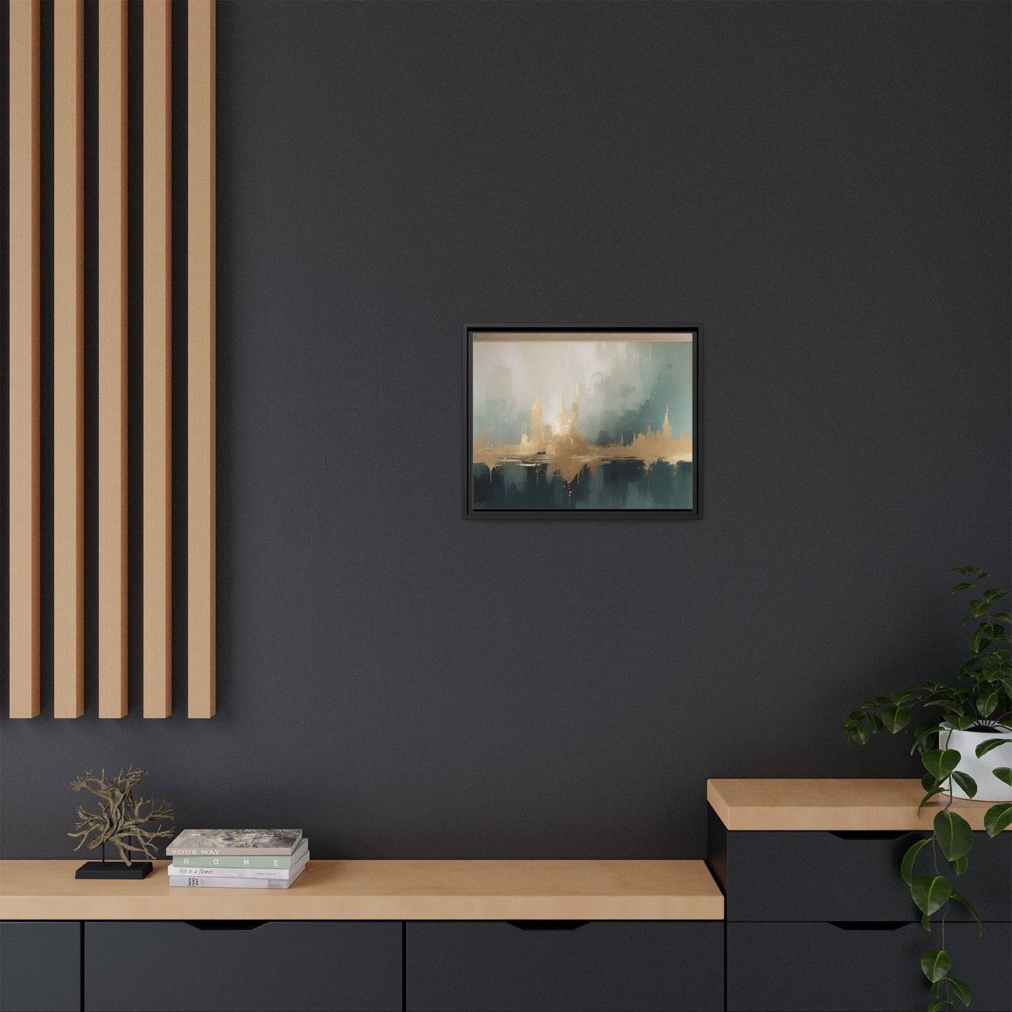 Matte Canvas, Framed (Multi-color)