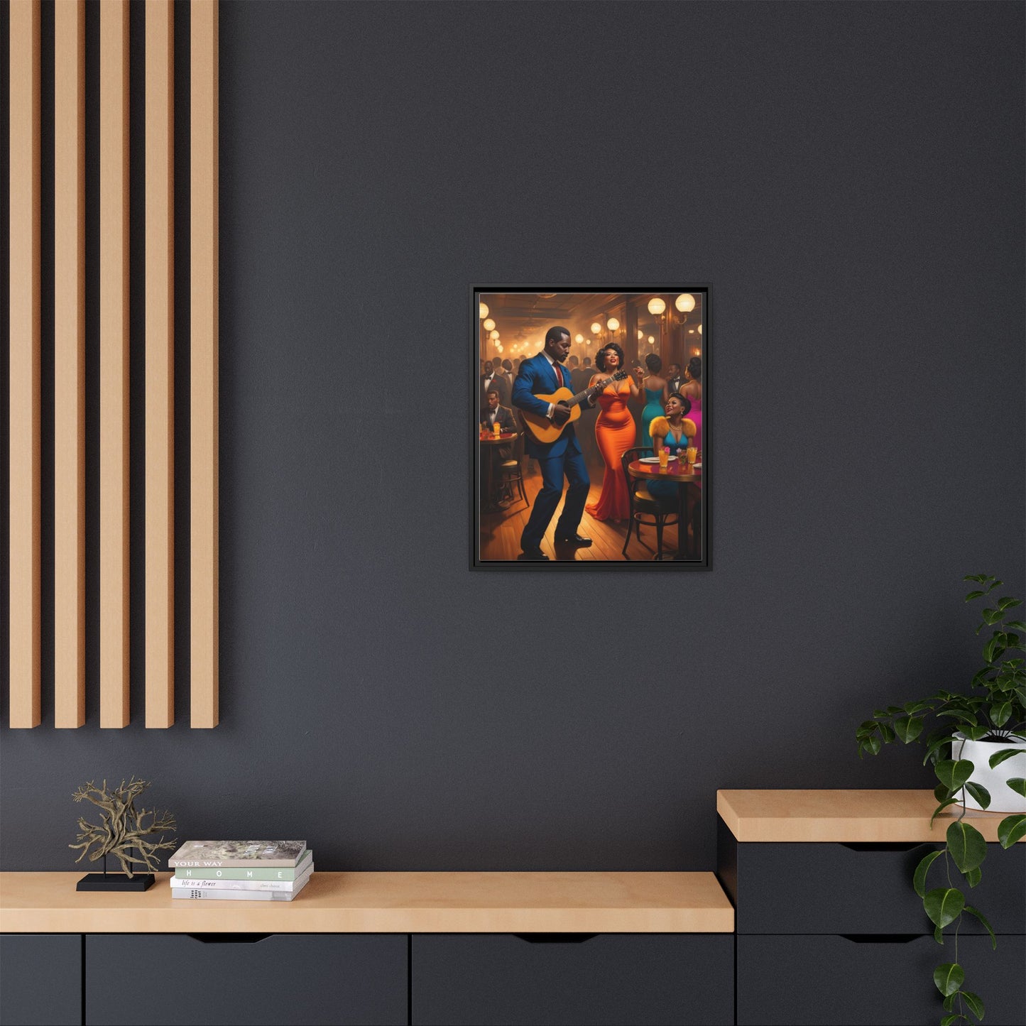 Matte Canvas, Framed (Multi-color)
