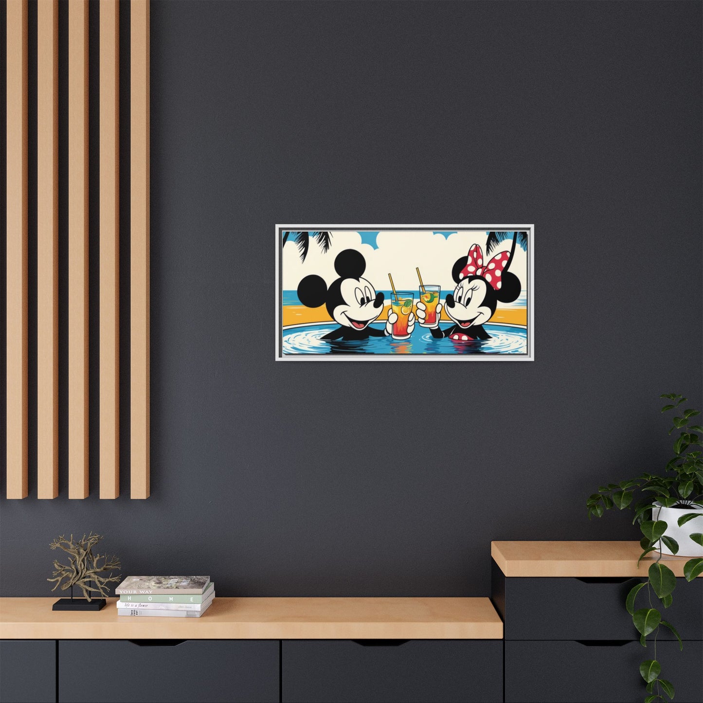 Matte Canvas, Framed (Multi-color)