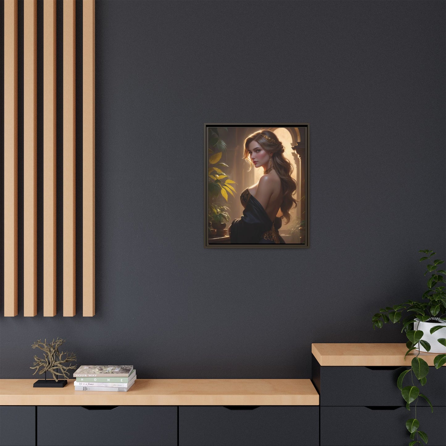 Matte Canvas, Framed (Multi-color)
