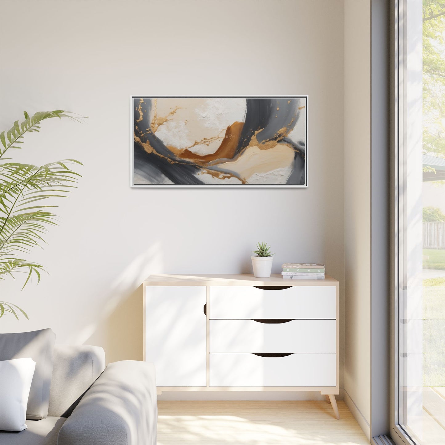 Matte Canvas, Framed (Multi-color)