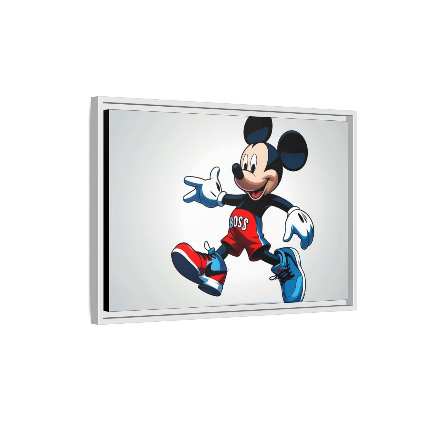 Mickey Mouse Boss Framed Canvas Art