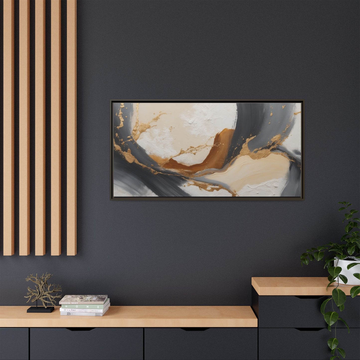 Matte Canvas, Framed (Multi-color)