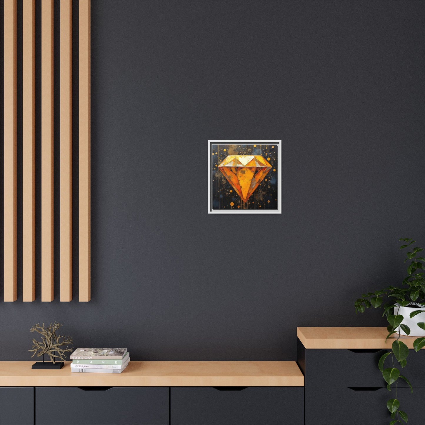 Matte Canvas, Framed (Multi-color)