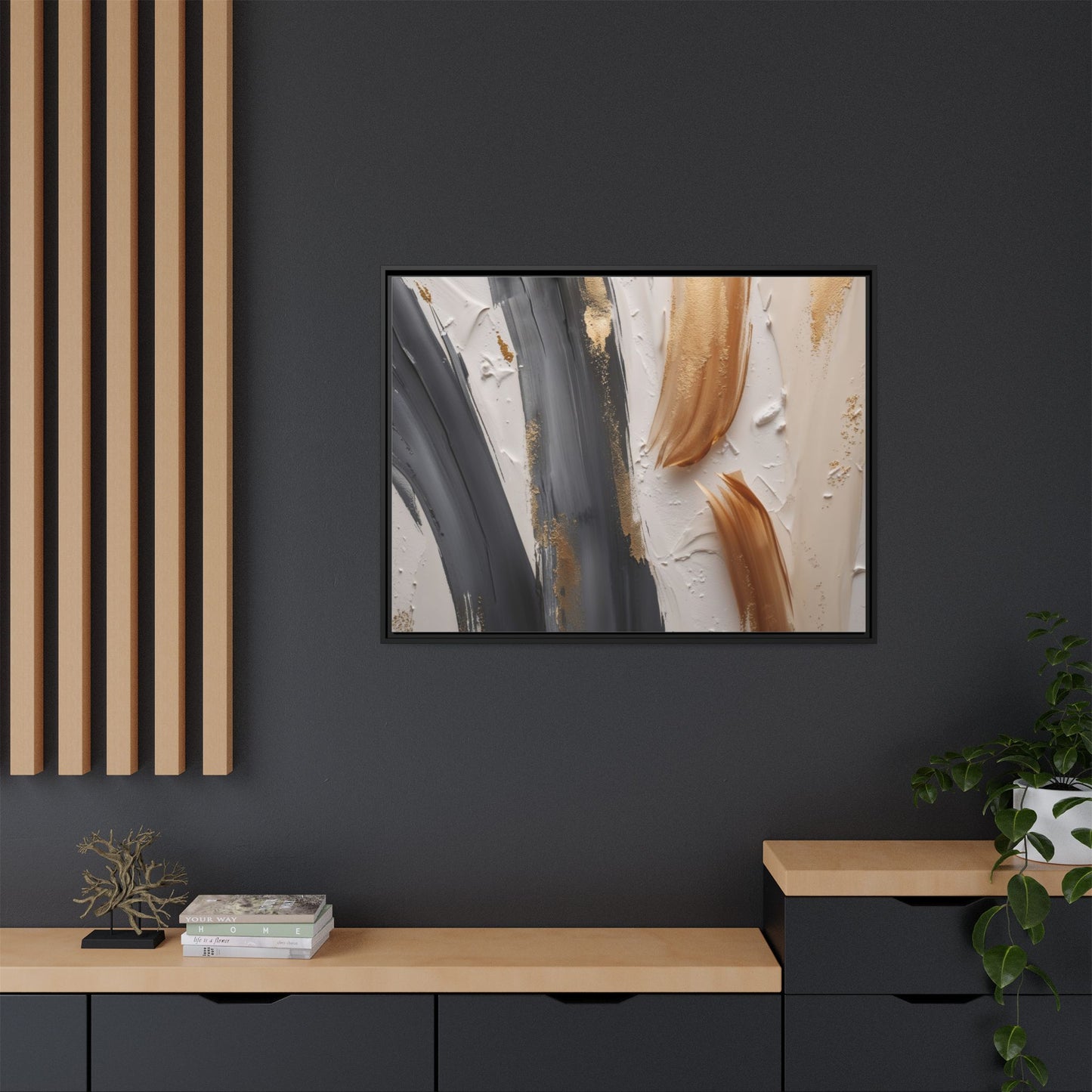 Matte Canvas, Framed (Multi-color)