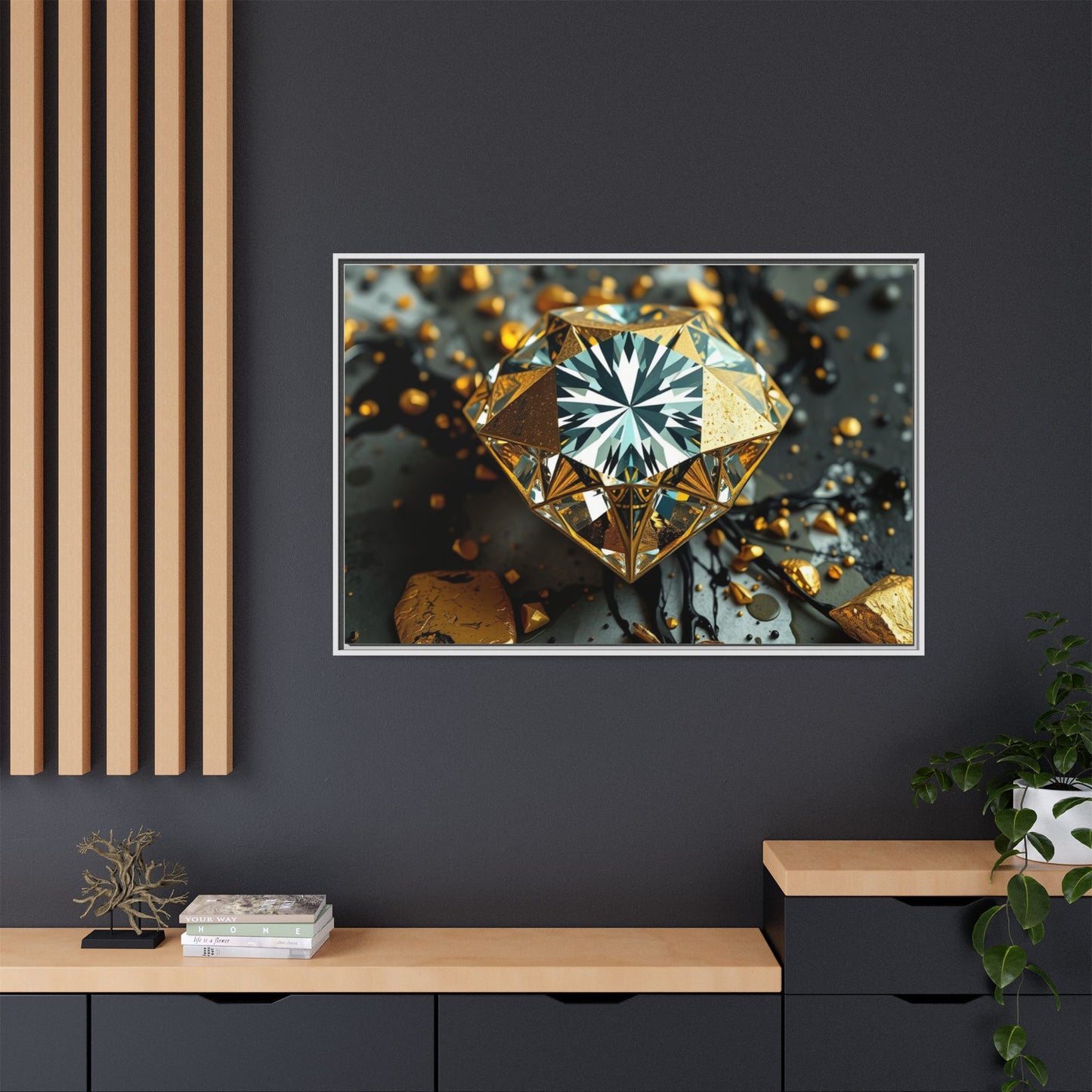 Matte Canvas, Framed (Multi-color)