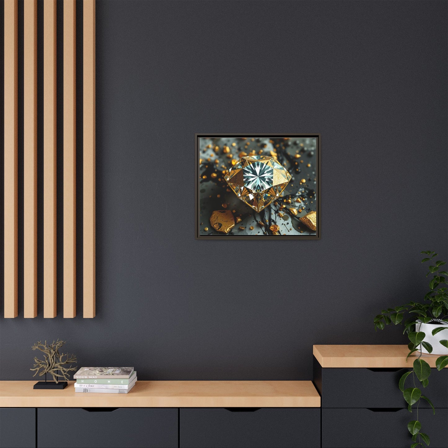 Matte Canvas, Framed (Multi-color)