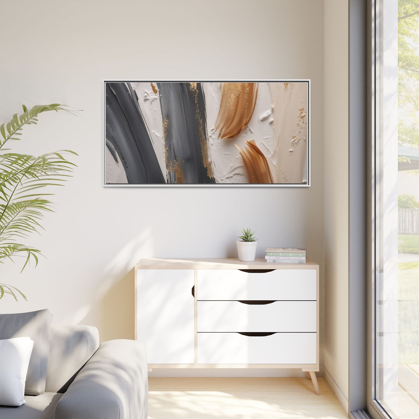 Matte Canvas, Framed (Multi-color)