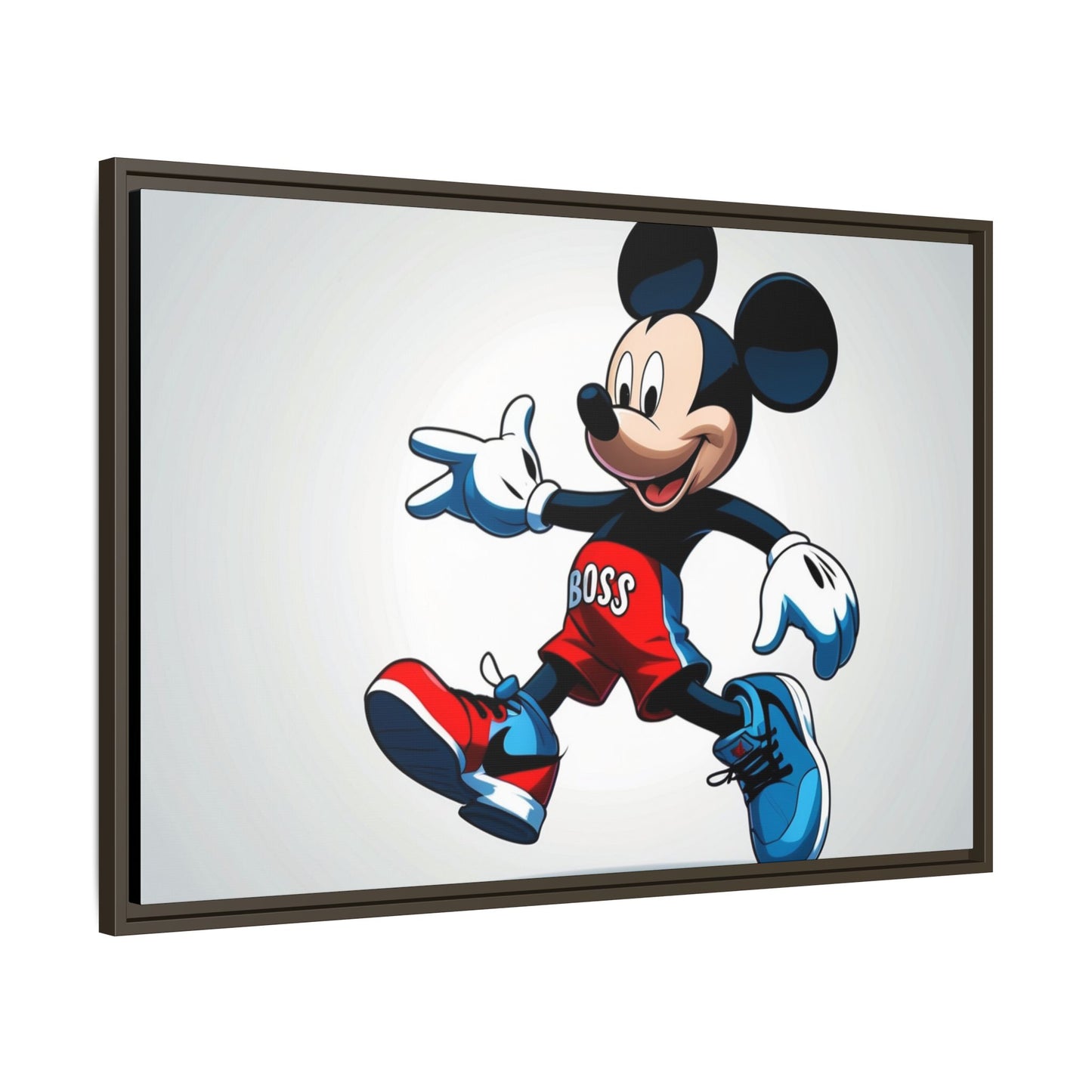 Mickey Mouse Boss Framed Canvas Art