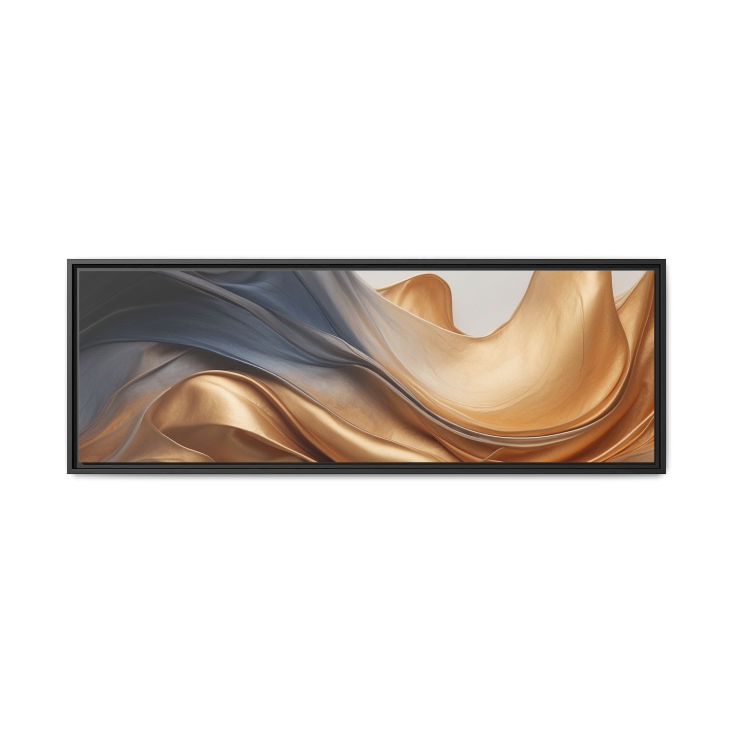 Abstract Matte Canvas Art Print - Framed Multi-color Wall Decor