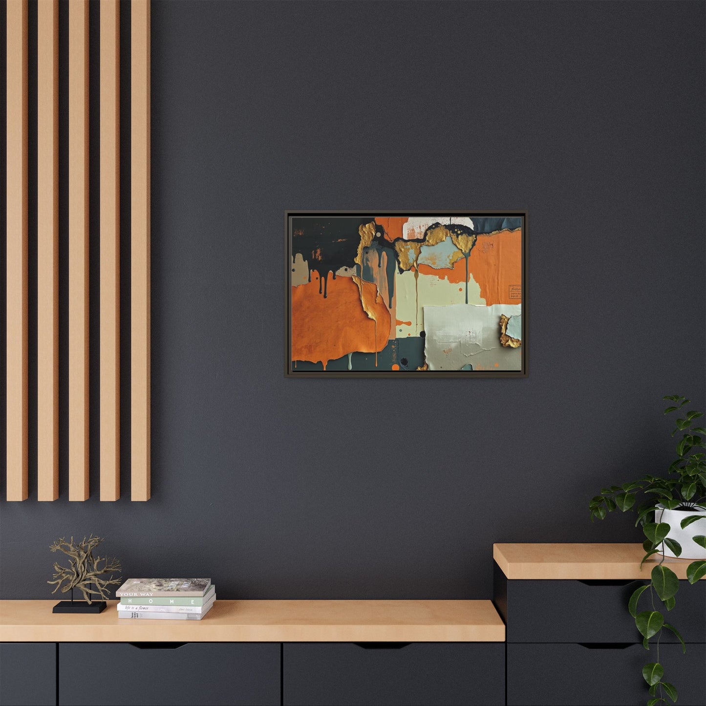 Matte Canvas, Framed (Multi-color)