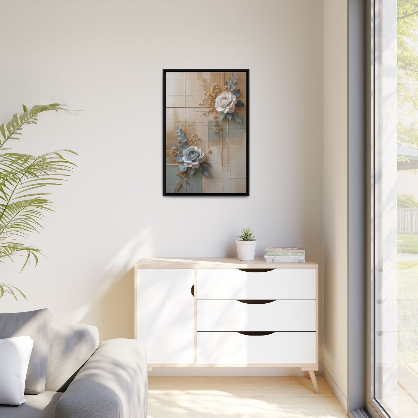 Matte Canvas, Framed (Multi-color)