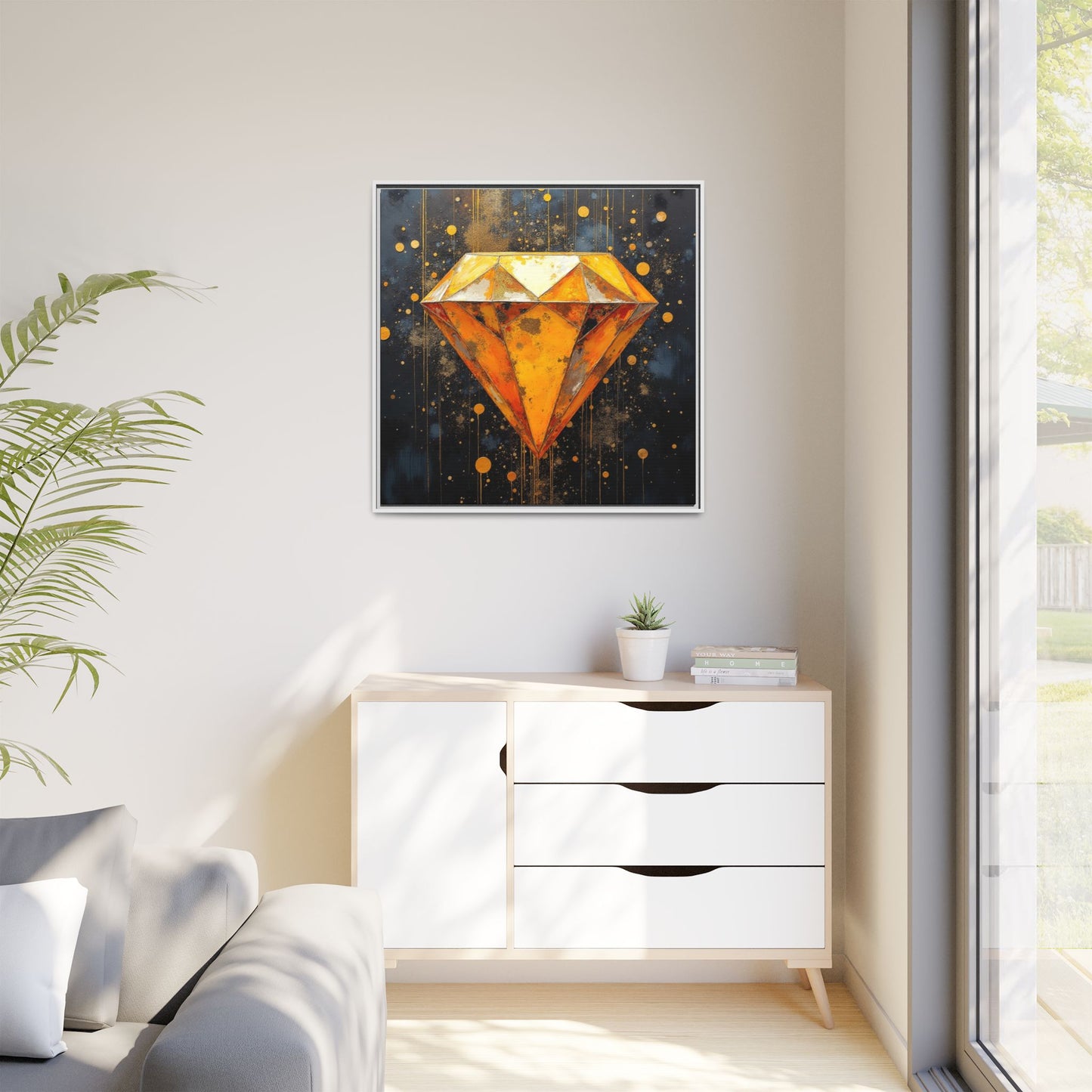 Matte Canvas, Framed (Multi-color)