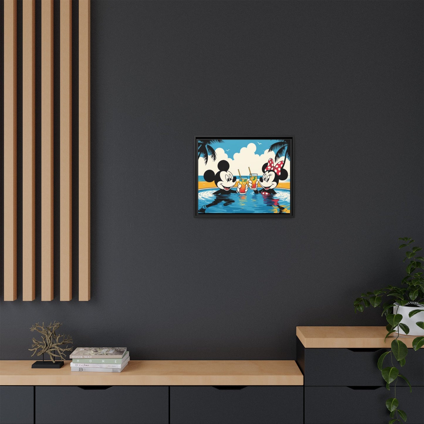 Matte Canvas, Framed (Multi-color)