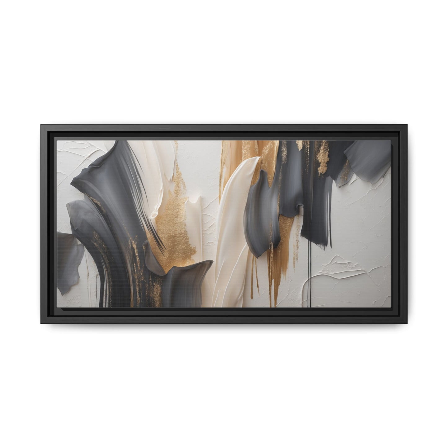 Abstract Multi-Color Framed Canvas Art - Modern Home Decor