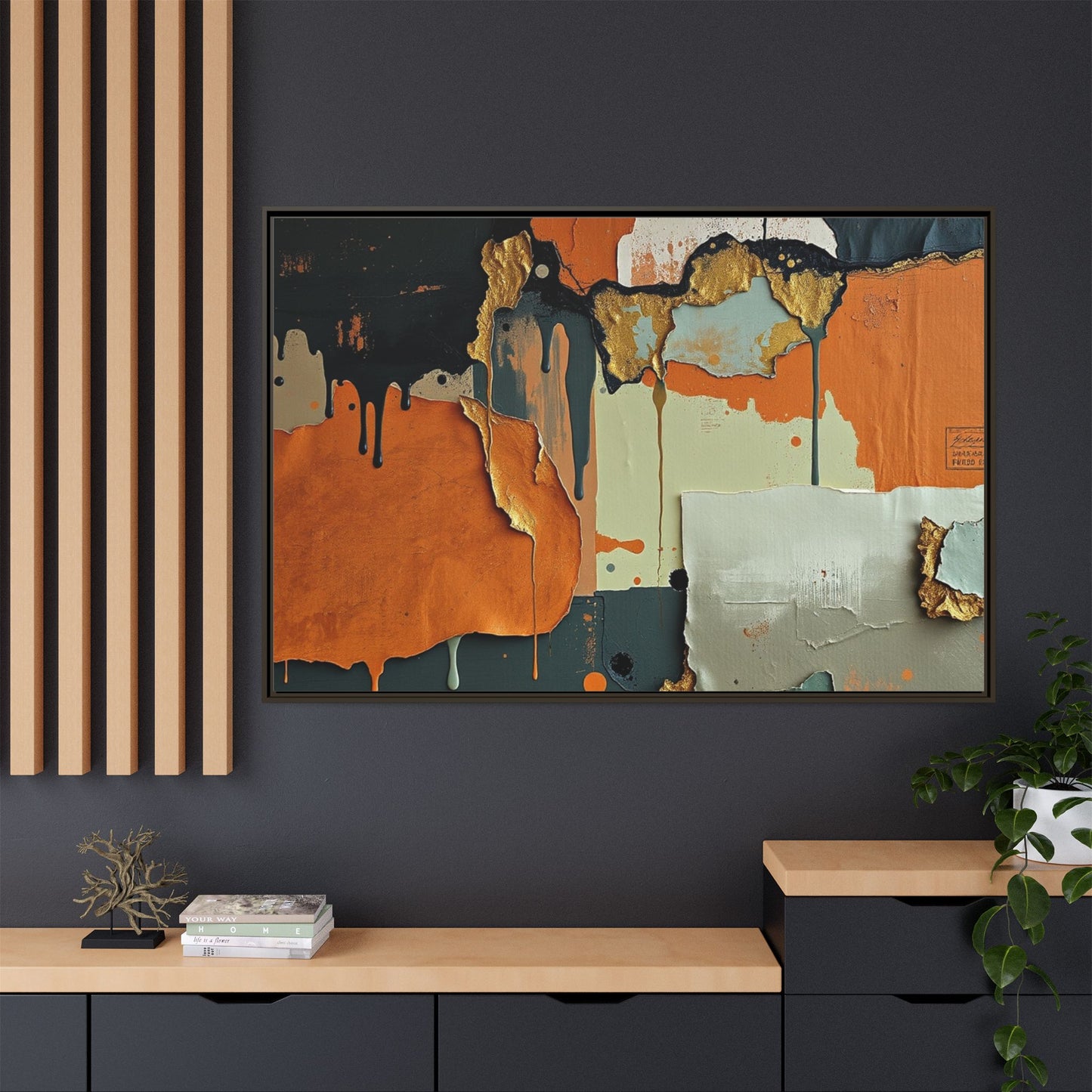 Matte Canvas, Framed (Multi-color)