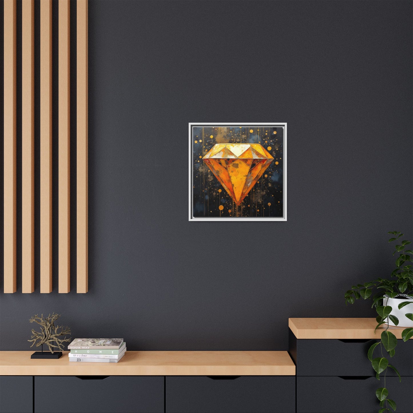 Matte Canvas, Framed (Multi-color)