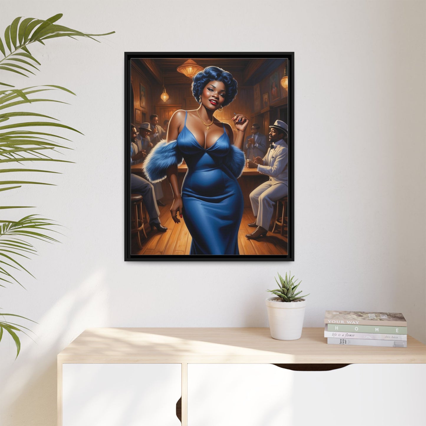 Matte Canvas, Framed (Multi-color)