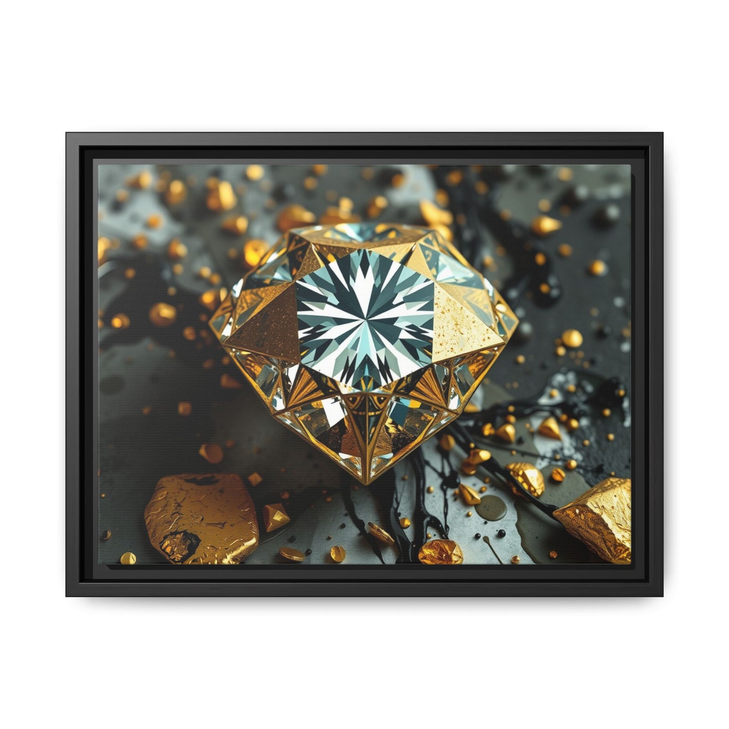 Matte Canvas, Framed (Multi-color)