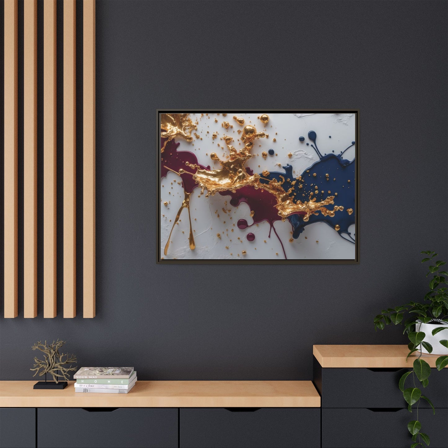 Matte Canvas, Framed (Multi-color)