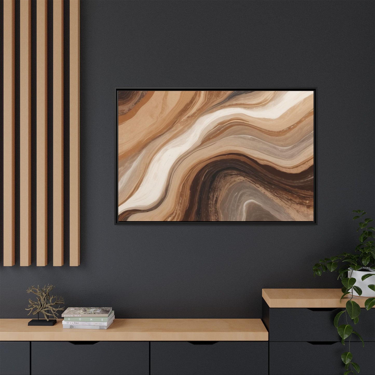 Matte Canvas, Framed (Multi-color)