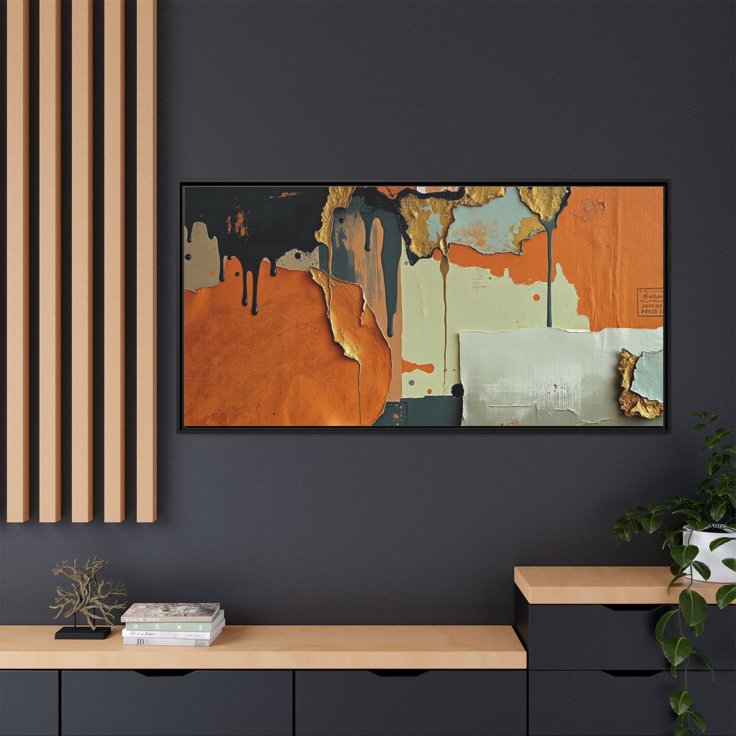 Matte Canvas, Framed (Multi-color)