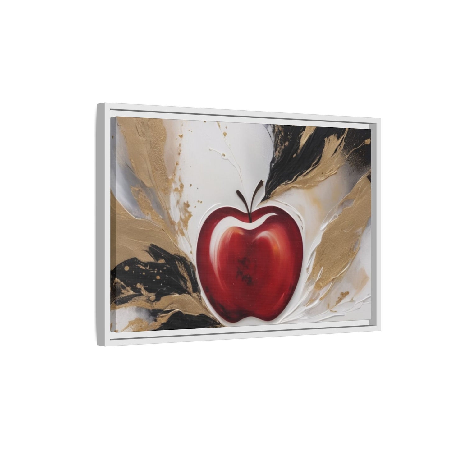 Elegant Apple Canvas Art Print - Framed Wall Decor