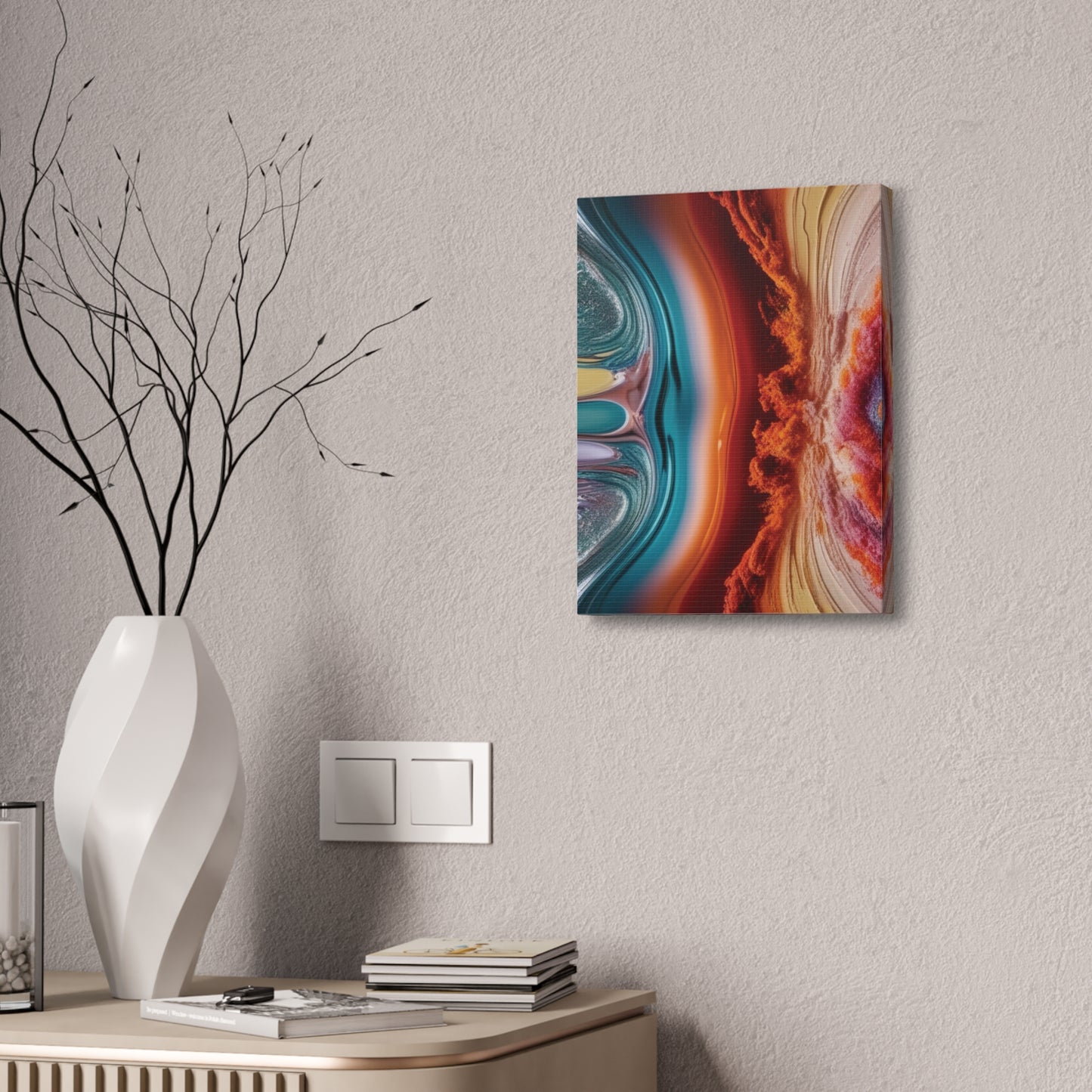 Stunning Abstract Canvas Art - 15" Stretched Wall Decor