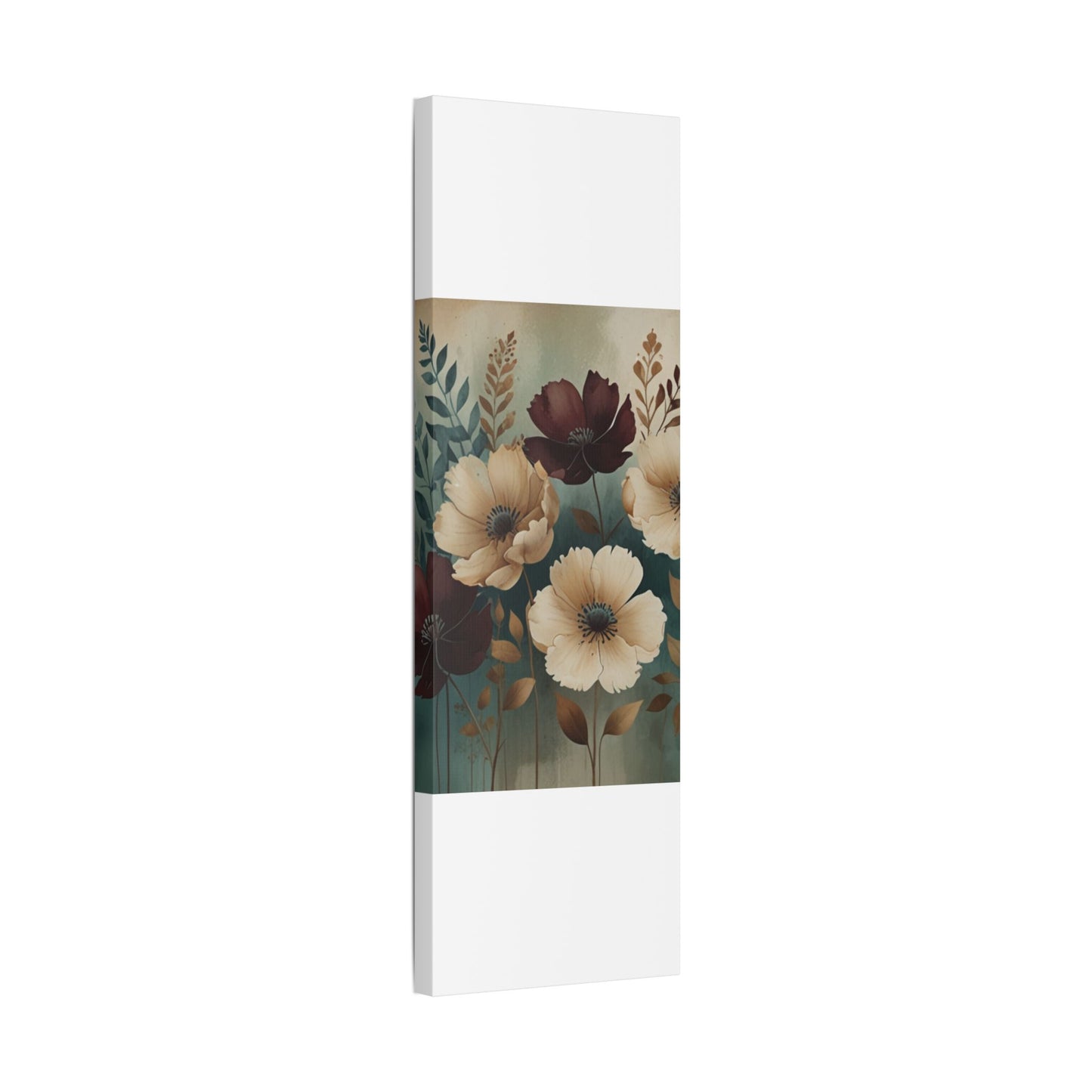 Floral Satin Canvas Art | Nature-Inspired Wall Décor
