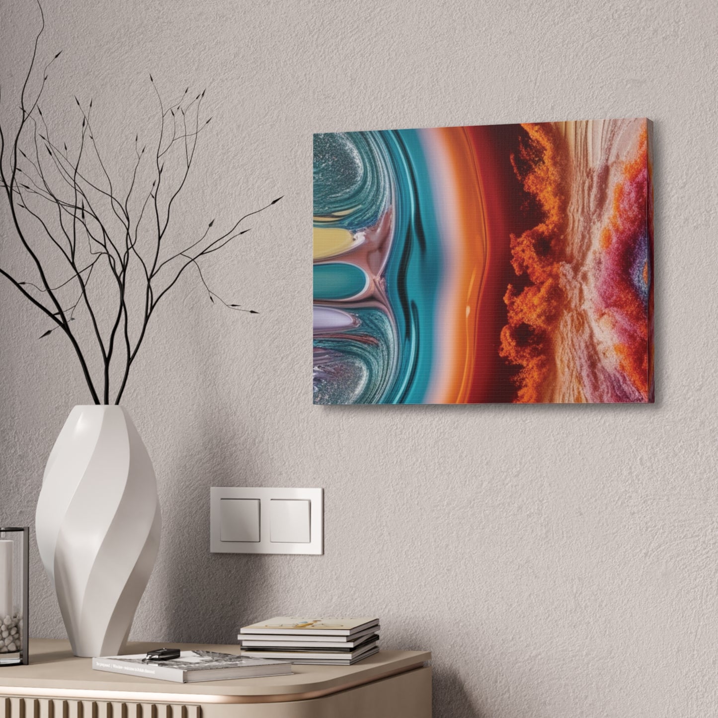 Stunning Abstract Canvas Art - 15" Stretched Wall Decor